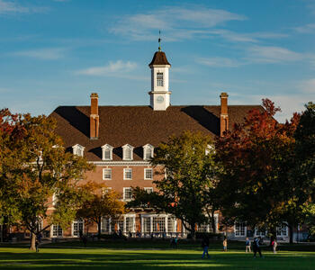 The Union Building in the fall. 