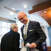 Professor Dean during his investiture ceremony as James M. Benson Professor in English
